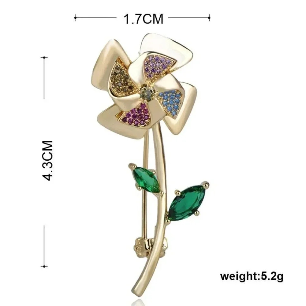 VQ Rotatable Windmill Brooch - Picture 5 of 8